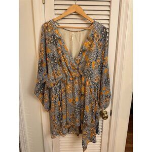 Free People Flowy Patterned Dress